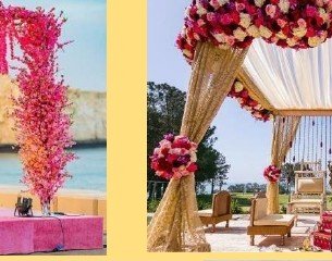 Royal Gold & Rose Mandap - Jaipur Event Management
